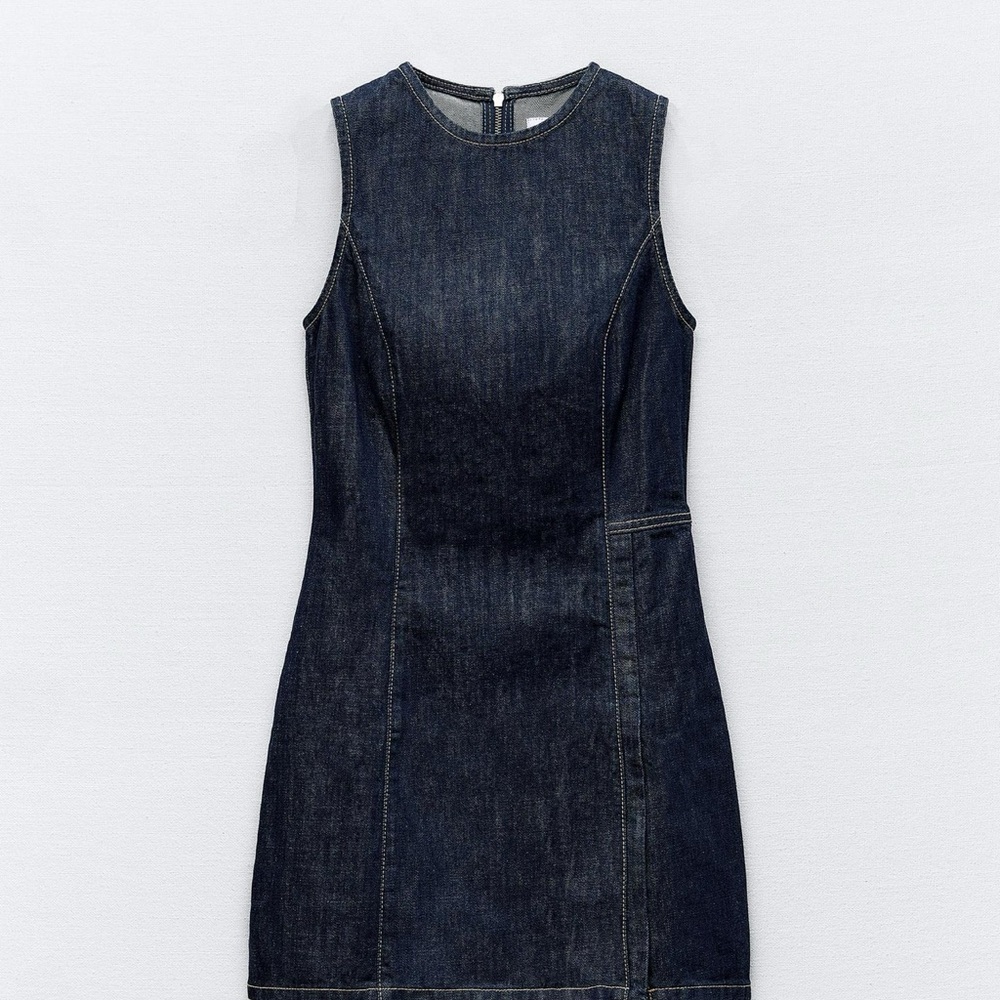 Sleeveless Denim Dress